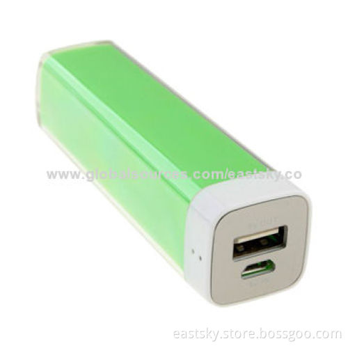 2,600mAh lipstick external battery, stylish, compact, portable and fashionable designNew